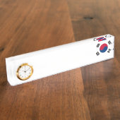 Porte-nom Pour Bureau Drapeau de la Corée du Sud (Taille)