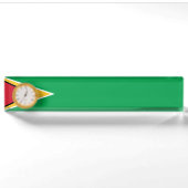 Porte-nom Pour Bureau Drapeau de la Guyane (Devant)
