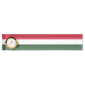 Porte-nom Pour Bureau drapeau de la Hongrie (Devant)