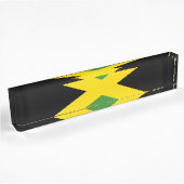 Porte-nom Pour Bureau Drapeau de la Jamaïque