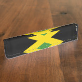 Porte-nom Pour Bureau Drapeau de la Jamaïque (Taille)