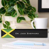 Porte-nom Pour Bureau Drapeau de la Jamaïque