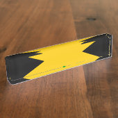 Porte-nom Pour Bureau Drapeau de la Jamaïque (Taille)