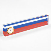 Porte-nom Pour Bureau Drapeau de la Russie