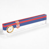Porte-nom Pour Bureau drapeau de la Serbie