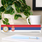 Porte-nom Pour Bureau drapeau de la Serbie
