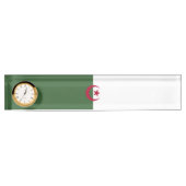 Porte-nom Pour Bureau Drapeau de l'Algérie (Devant)