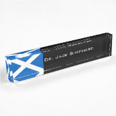 Porte-nom Pour Bureau Drapeau de l'Ecosse