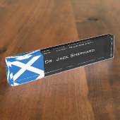 Porte-nom Pour Bureau Drapeau de l'Ecosse (Taille)