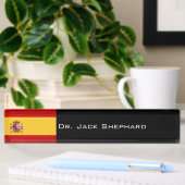 Porte-nom Pour Bureau Drapeau de l'Espagne