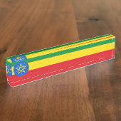 Porte-nom Pour Bureau Drapeau de l'Ethiopie (Taille)