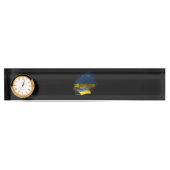 Porte-nom Pour Bureau Drapeau de l'Ukraine (Devant)