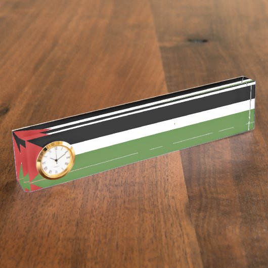 Porte-nom Pour Bureau Drapeau de Palestine (Taille)