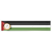 Porte-nom Pour Bureau Drapeau de Palestine (Devant)
