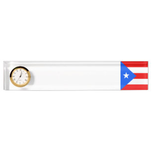Porte-nom Pour Bureau Drapeau de Porto Rico