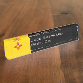 Porte-nom Pour Bureau Drapeau d'état du Nouveau Mexique (Taille)