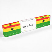 Porte-nom Pour Bureau Drapeau du Ghana