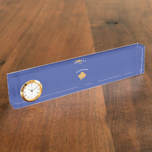 Porte-nom Pour Bureau drapeau du Kosovo