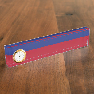 Porte-nom Pour Bureau Drapeau du Liechtenstein