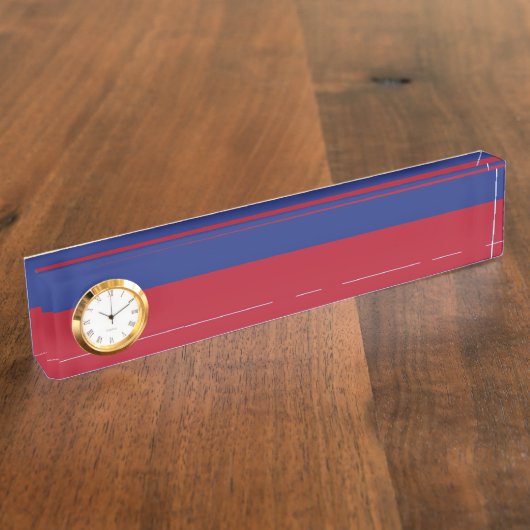 Porte-nom Pour Bureau Drapeau du Liechtenstein (Taille)