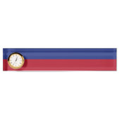 Porte-nom Pour Bureau Drapeau du Liechtenstein (Devant)