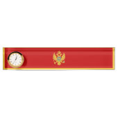 Porte-nom Pour Bureau Drapeau du Monténégro (Devant)