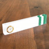 Porte-nom Pour Bureau Drapeau du Nigéria (Taille)