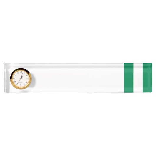 Porte-nom Pour Bureau Drapeau du Nigéria (Devant)