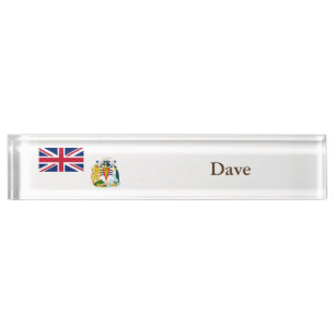 Porte-nom Pour Bureau Drapeau du Territoire antarctique britannique