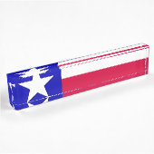 Porte-nom Pour Bureau Drapeau du Texas