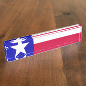 Porte-nom Pour Bureau Drapeau du Texas (Taille)