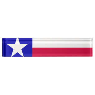 Porte-nom Pour Bureau Drapeau du Texas