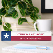 Porte-nom Pour Bureau Drapeau du Texas