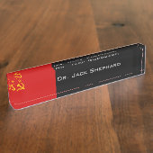 Porte-nom Pour Bureau Drapeau d'Union Soviétique (Taille)