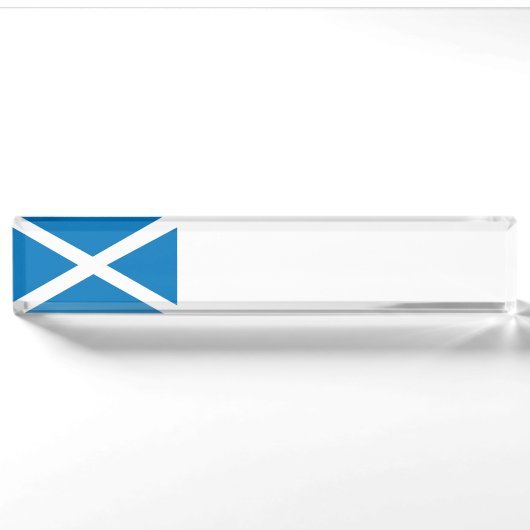 Porte-nom Pour Bureau Drapeau écossais (Devant)