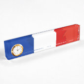 Porte-nom Pour Bureau drapeau français