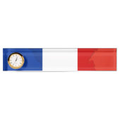 Porte-nom Pour Bureau drapeau français (Devant)