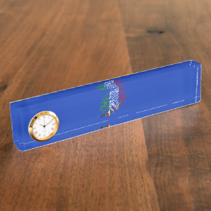 Porte-nom Pour Bureau Drapeau italien