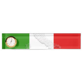 Porte-nom Pour Bureau Drapeau italien (Devant)