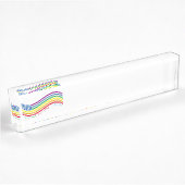 Porte-nom Pour Bureau Drapeau LGBT