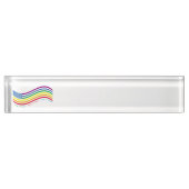 Porte-nom Pour Bureau Drapeau LGBT (Devant)