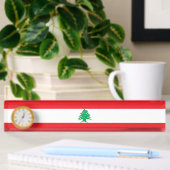 Porte-nom Pour Bureau Drapeau libanais