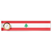 Porte-nom Pour Bureau Drapeau libanais (Devant)