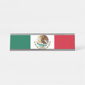 Porte-nom Pour Bureau Drapeau Mexicain (Devant)