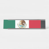 Porte-nom Pour Bureau Drapeau Mexicain (Devant)