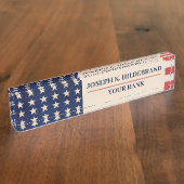 Porte-nom Pour Bureau Drapeau patriotique américain (Taille)