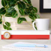 Porte-nom Pour Bureau Drapeau polonais