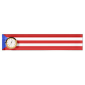 Porte-nom Pour Bureau Drapeau Porto Rico (Devant)