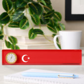 Porte-nom Pour Bureau Drapeau turc