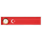 Porte-nom Pour Bureau Drapeau turc (Devant)